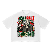 Fearless Faith Never Scared Vintage Wash Boxy T-Shirt