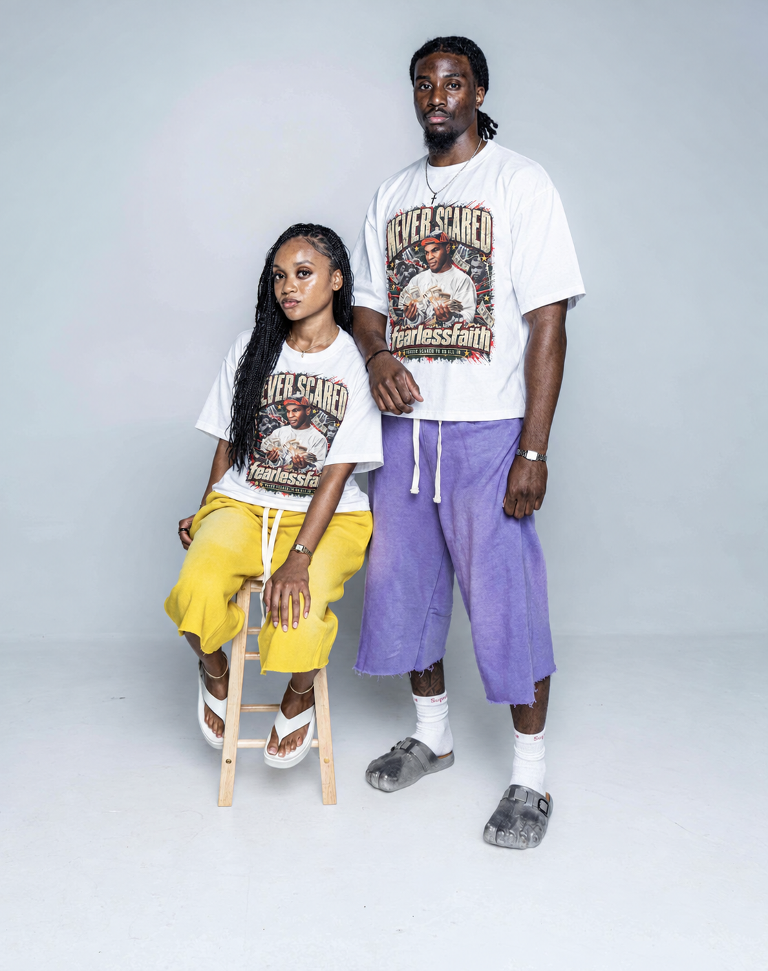 Fearless Faith Iron Built T-shirt real model campaign